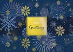 91119-S<br>Stylized Snowflakes Greeting