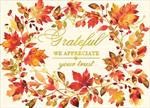 AT2628-Q<br>A Wreath of Fall Leaves
