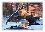 3749-P<br>Snowy Central Park Bridge