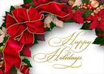 4093-P<br>Happy Holidays Wreath